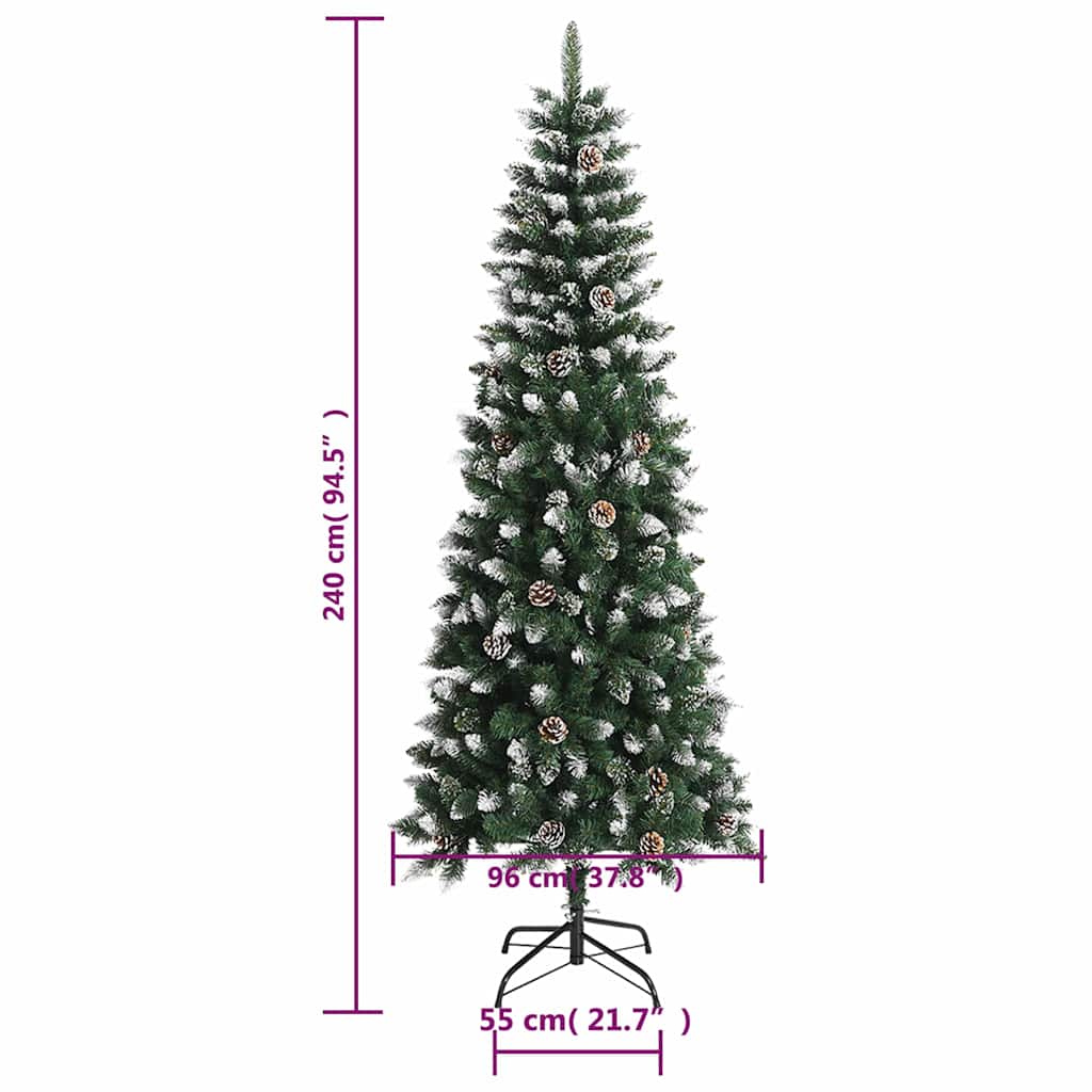 8720287110194_g_en_hd_8 vidaXL Artificial Christmas Tree with Stand Green 240 cm PVC - Image 9