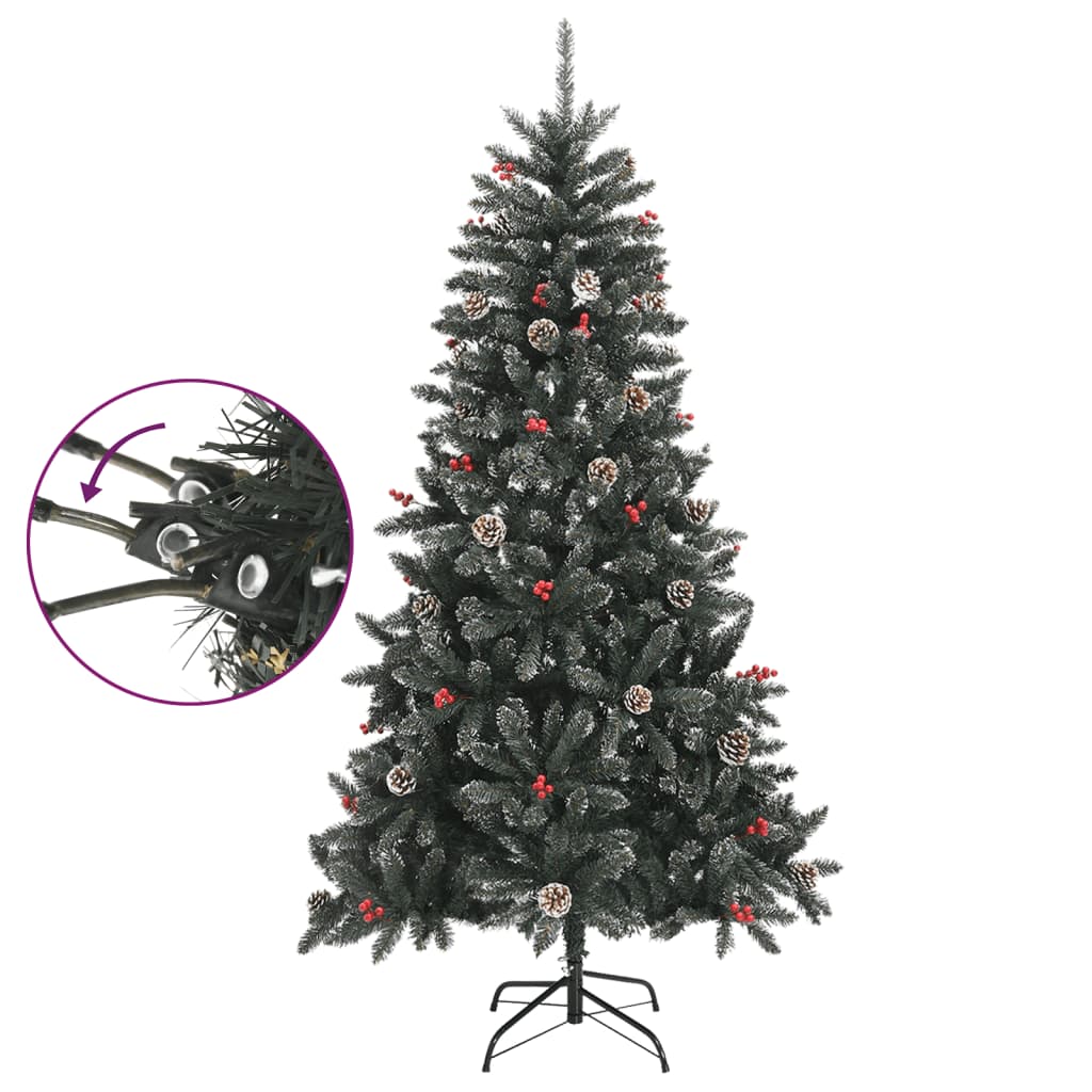 8720287110224_g_en_hd_2 vidaXL Artificial Christmas Tree with Stand Green 180 cm PVC - Image 3