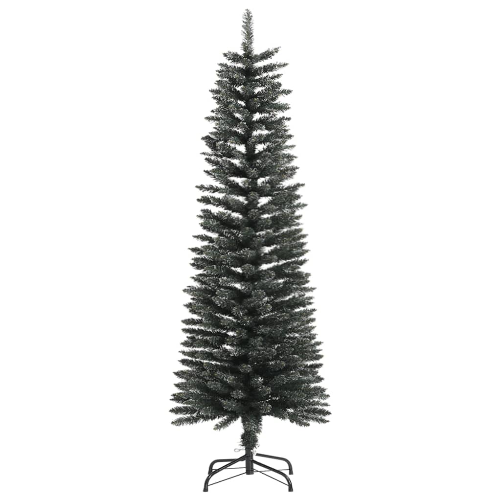 8720287110255_g_en_hd_1 vidaXL Artificial Slim Christmas Tree with Stand Green 120 cm PVC - Image 2