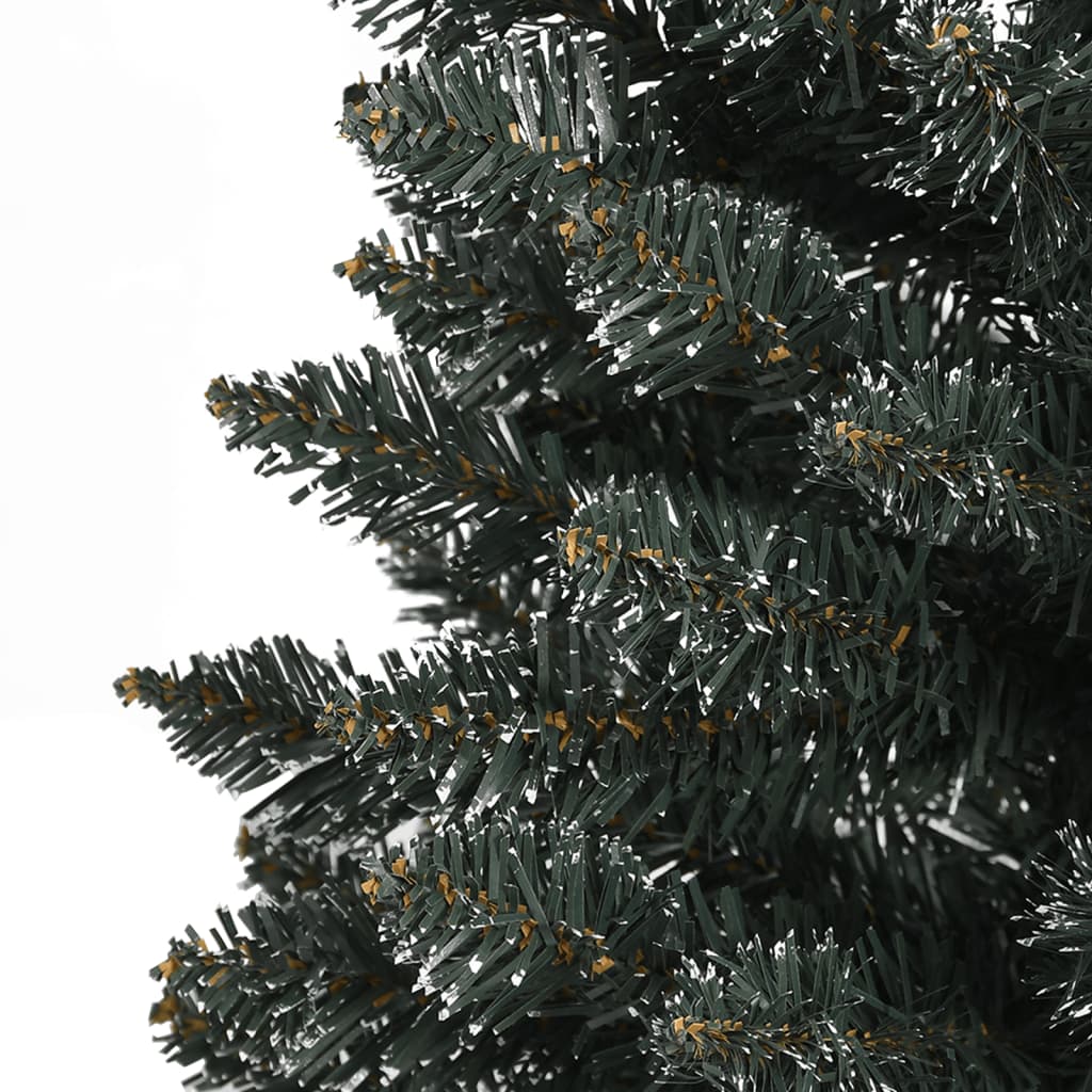 8720287110255_g_en_hd_4 vidaXL Artificial Slim Christmas Tree with Stand Green 120 cm PVC - Image 5