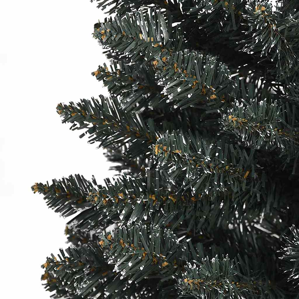 8720287110279_g_en_hd_5 vidaXL Artificial Slim Christmas Tree with Stand Green 180 cm PVC - Image 6