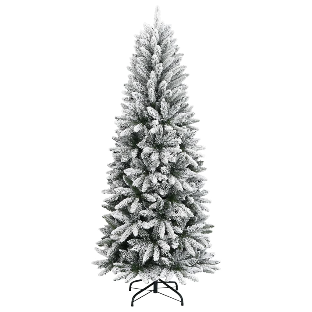 8720287110316_g_en_hd_1 vidaXL Artificial Christmas Tree with Flocked Snow 150 cm PVC&PE - Image 2