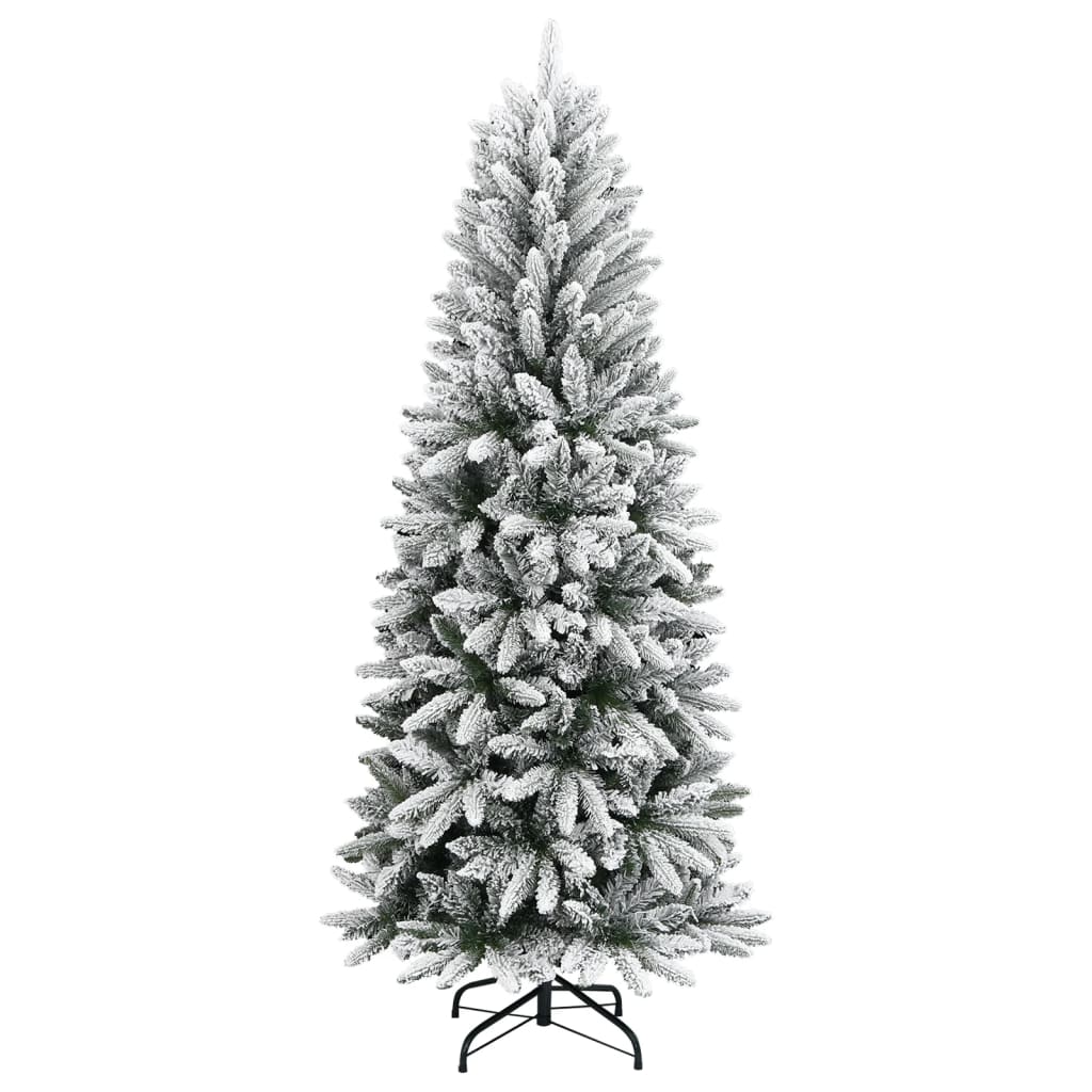 8720287110323_g_en_hd_1 vidaXL Artificial Christmas Tree with Flocked Snow 180 cm PVC&PE - Image 2