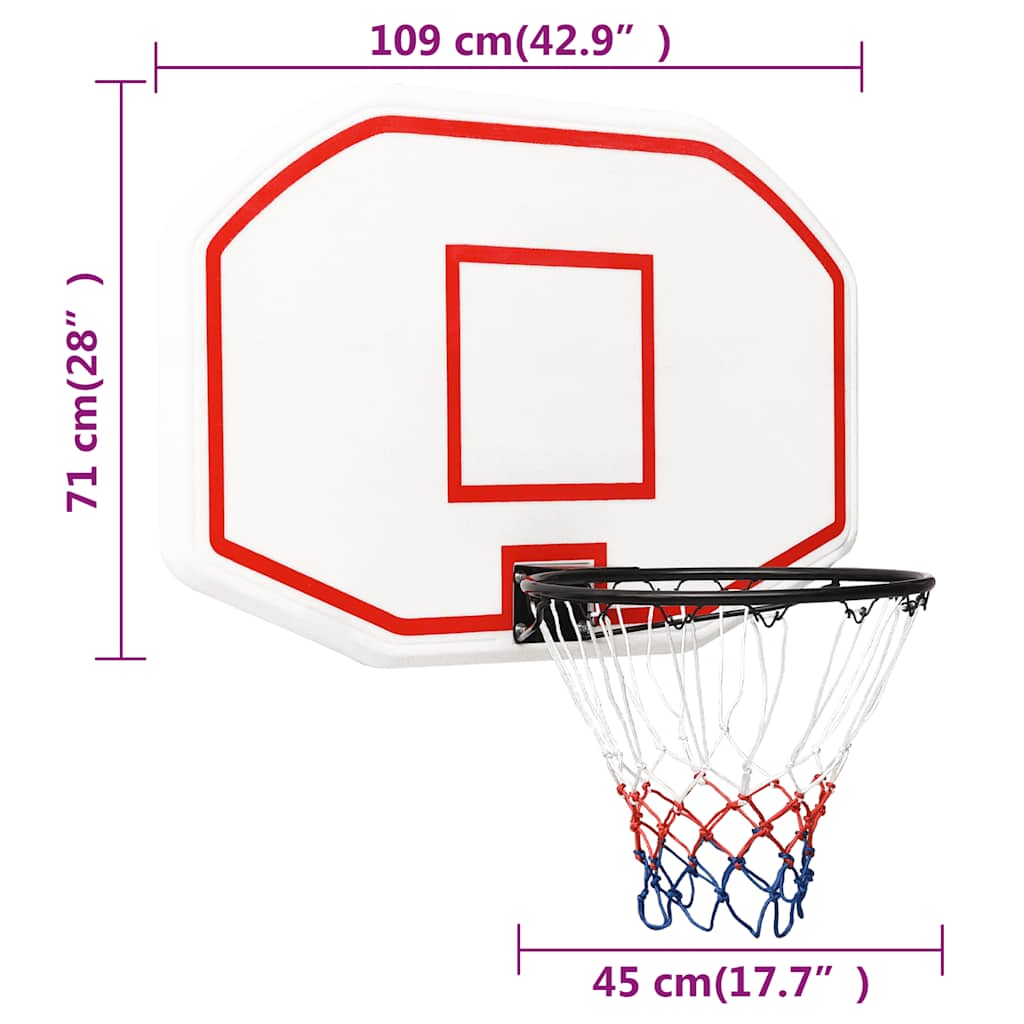 8720287110545_g_en_hd_6 vidaXL Basketball Backboard White 109x71x3 cm Polyethene - Image 7