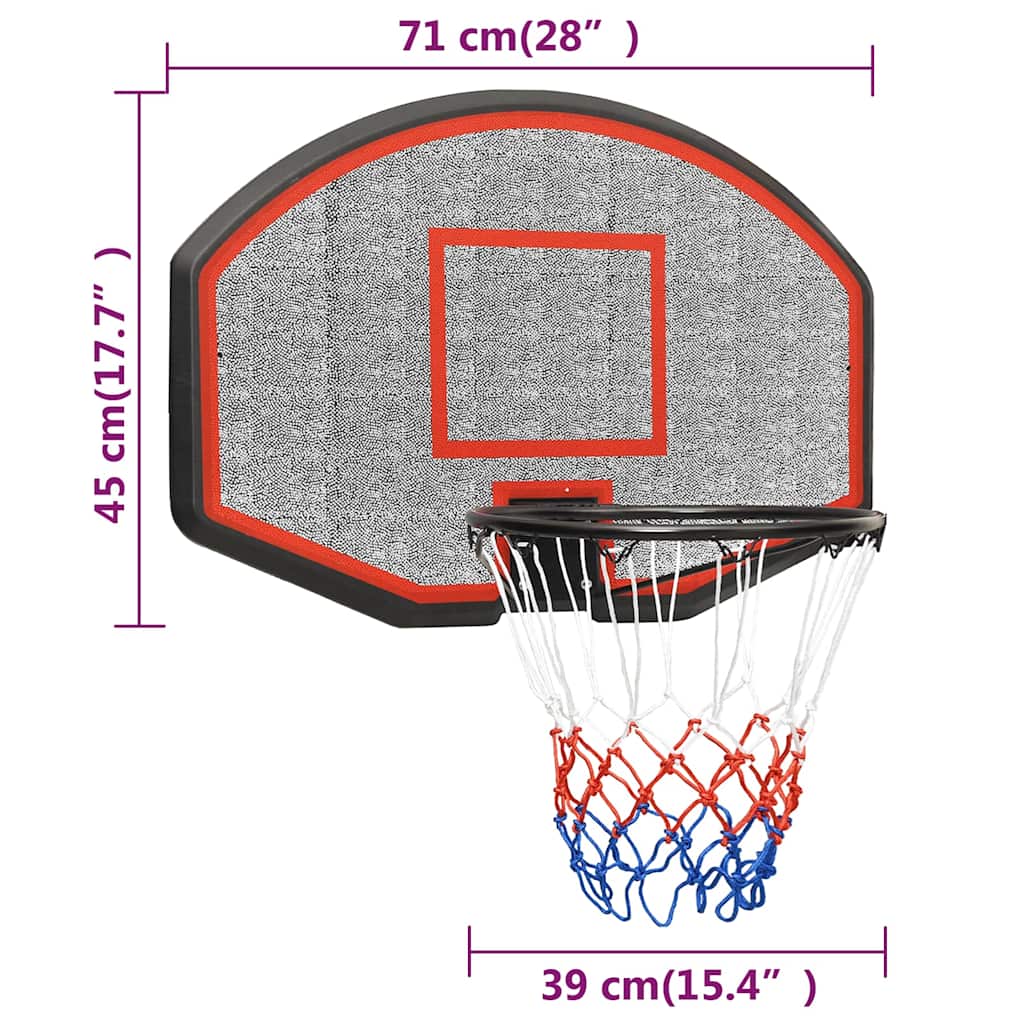 8720287110590_g_en_hd_7 vidaXL Basketball Backboard Black 71x45x2 cm Polyethene - Image 9