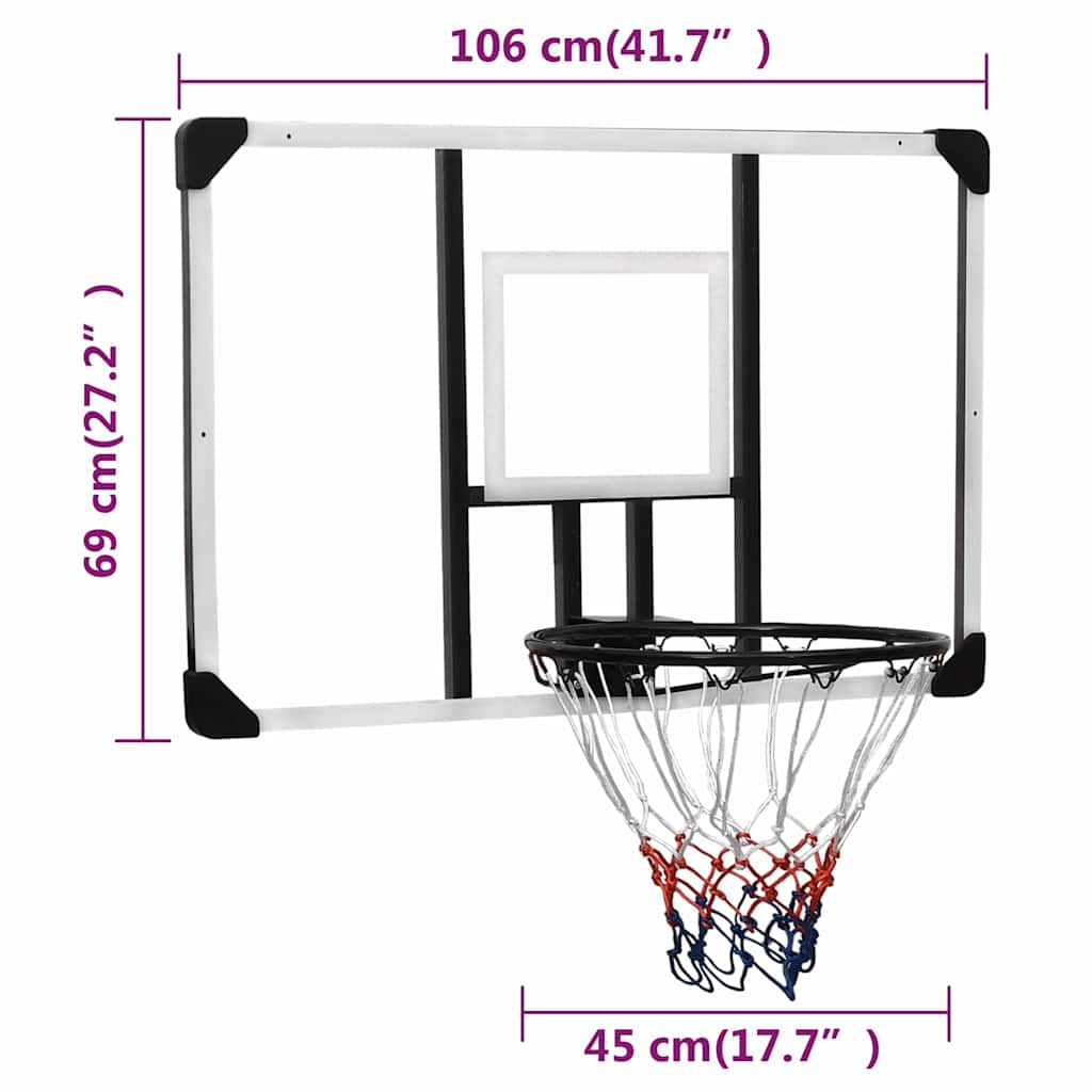 8720287110606_g_en_hd_7 vidaXL Basketball Backboard Transparent 106x69x3 cm Polycarbonate - Image 8