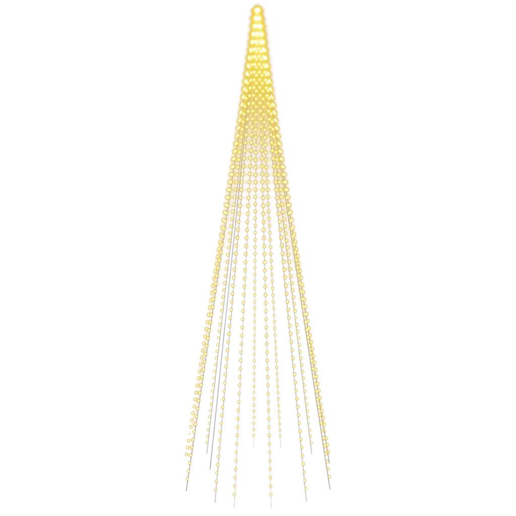 8720287111016_a_en_hd_1 vidaXL Christmas Tree on Flagpole Warm White 732 LEDs 500 cm - Image 2