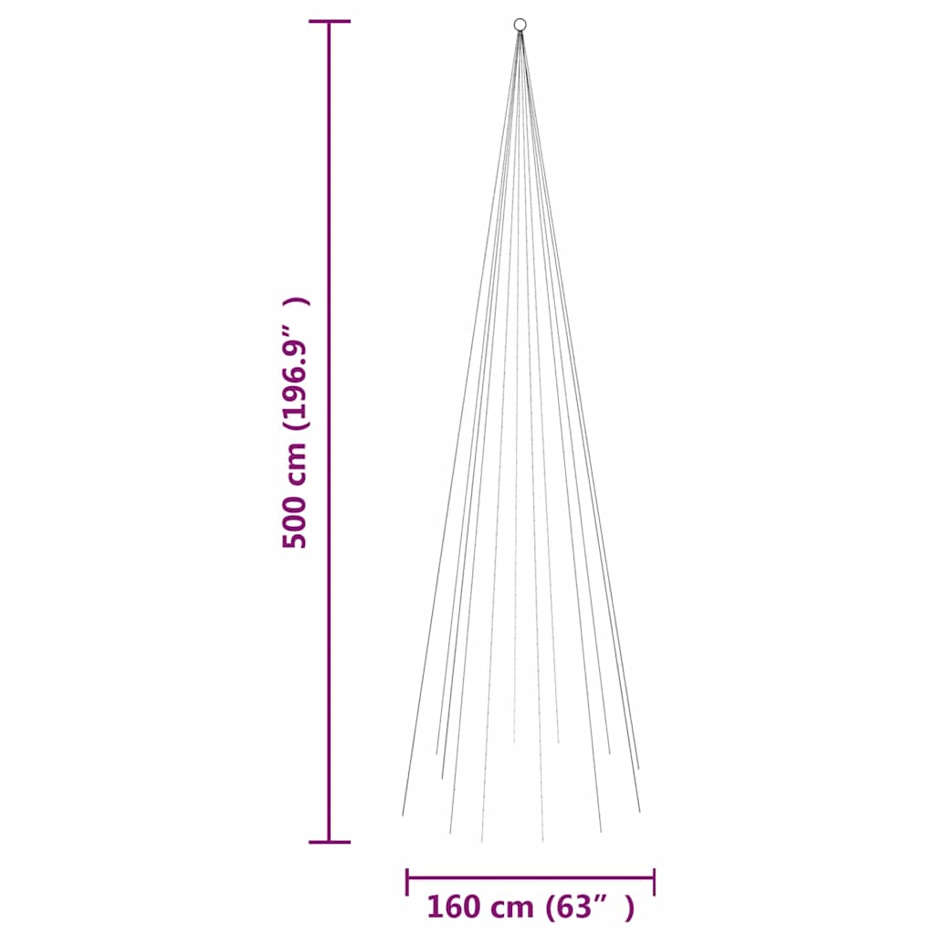 8720287111016_g_en_hd_7 vidaXL Christmas Tree on Flagpole Warm White 732 LEDs 500 cm - Image 9