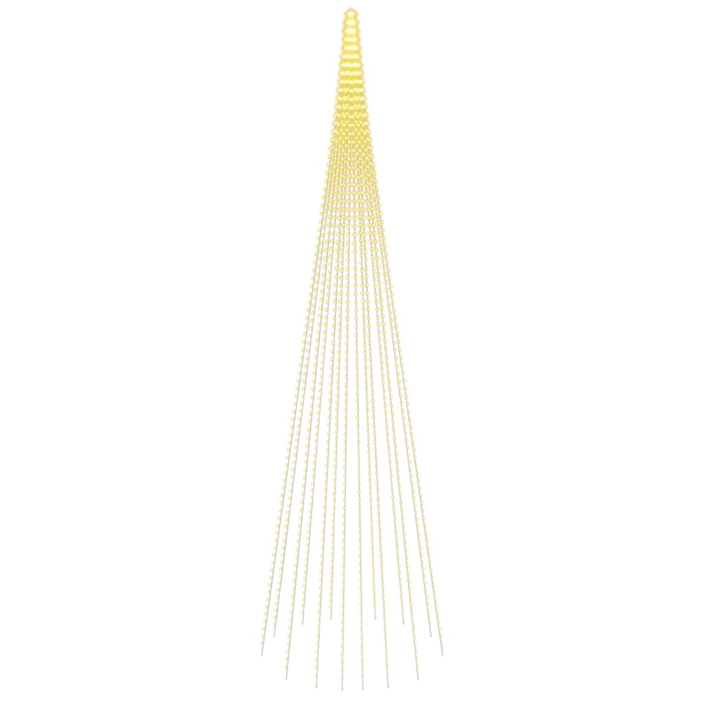 8720287111023_a_en_hd_1 vidaXL Christmas Tree on Flagpole Warm White 1134 LEDs 800 cm - Image 2