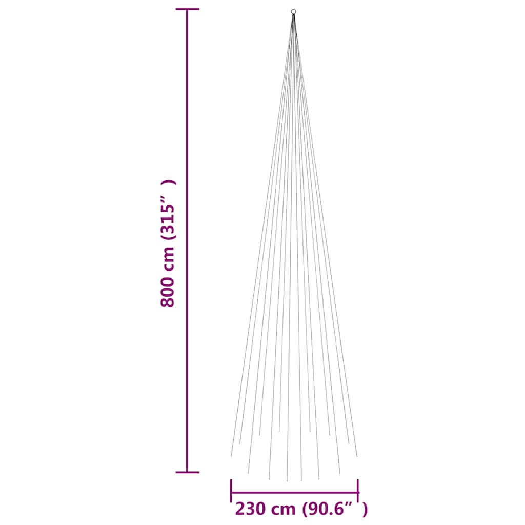 8720287111023_g_en_hd_7 vidaXL Christmas Tree on Flagpole Warm White 1134 LEDs 800 cm - Image 9