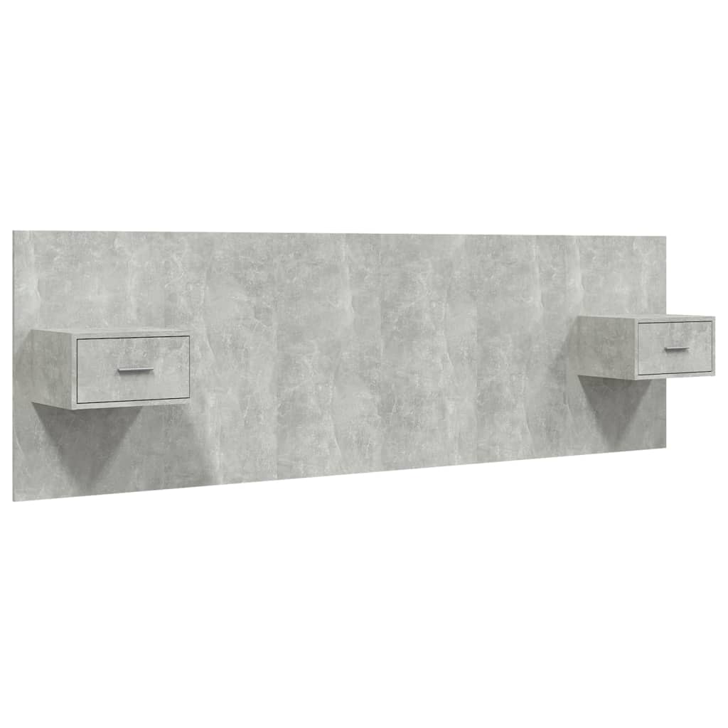 8720287121633_a_en_hd_1 vidaXL Bed Headboard with Cabinets Concrete Grey 160 cm Engineered Wood - Image 2