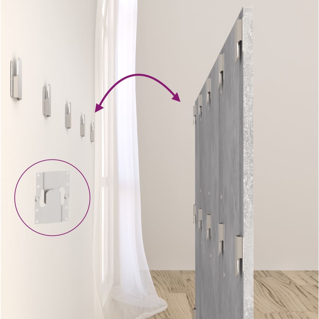 8720287121633_g_en_hd_6 vidaXL Bed Headboard with Cabinets Concrete Grey 160 cm Engineered Wood - Image 8