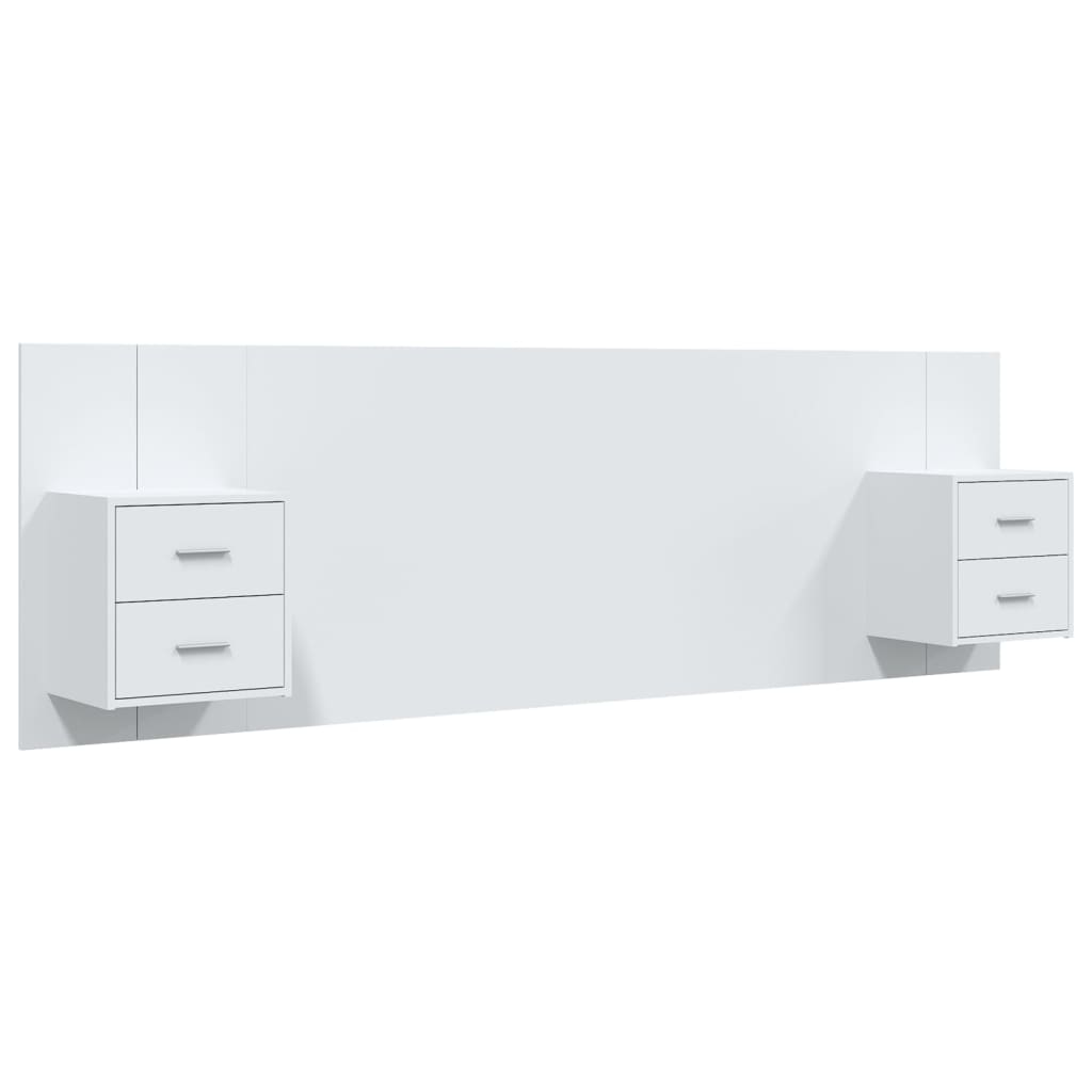 8720287121688_a_en_hd_1 vidaXL Bed Headboard with Cabinets White 160 cm Engineered Wood - Image 2