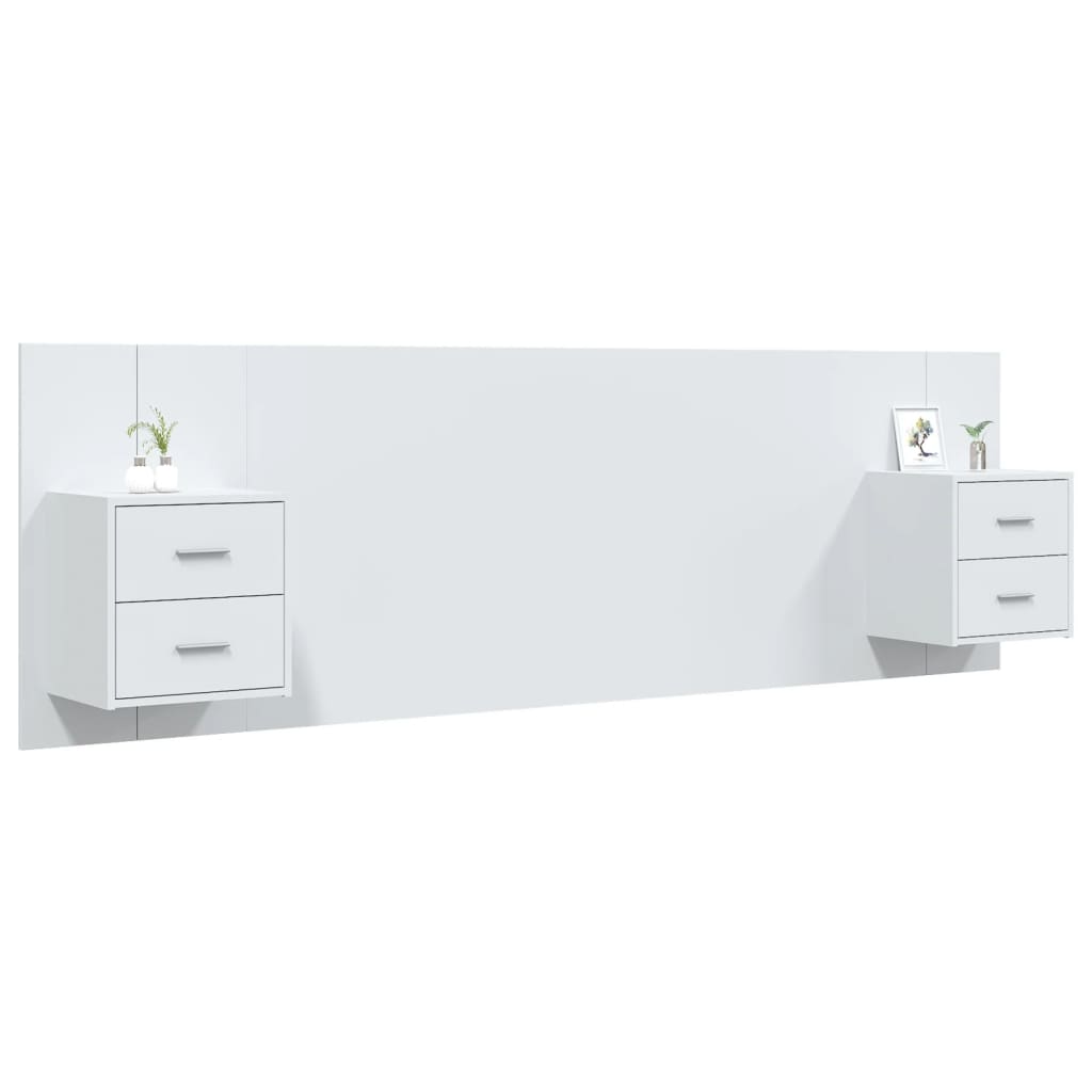 8720287121688_g_en_hd_1 vidaXL Bed Headboard with Cabinets White 160 cm Engineered Wood - Image 3
