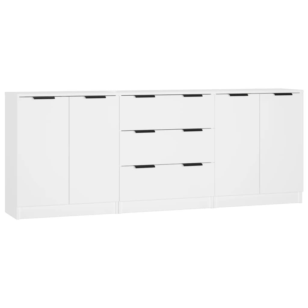 8720287122401_a_en_hd_1 vidaXL 3 Piece Sideboards White Engineered Wood - Image 2