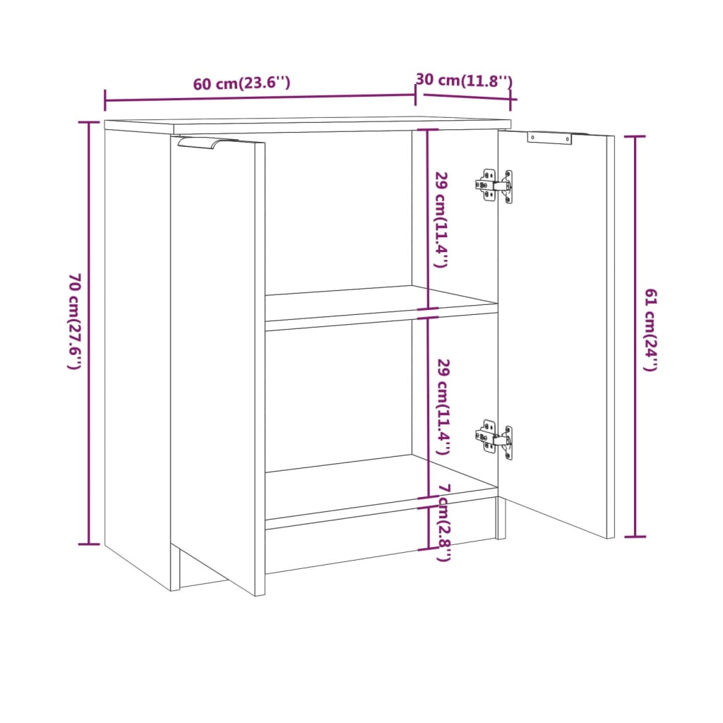 8720287122401_g_en_hd_5 vidaXL 3 Piece Sideboards White Engineered Wood - Image 8