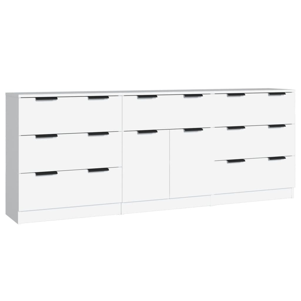 8720287122562_a_en_hd_1 vidaXL 3 Piece Sideboards White Engineered Wood - Image 2