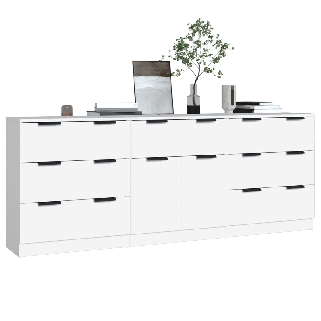 8720287122562_g_en_hd_1 vidaXL 3 Piece Sideboards White Engineered Wood - Image 4