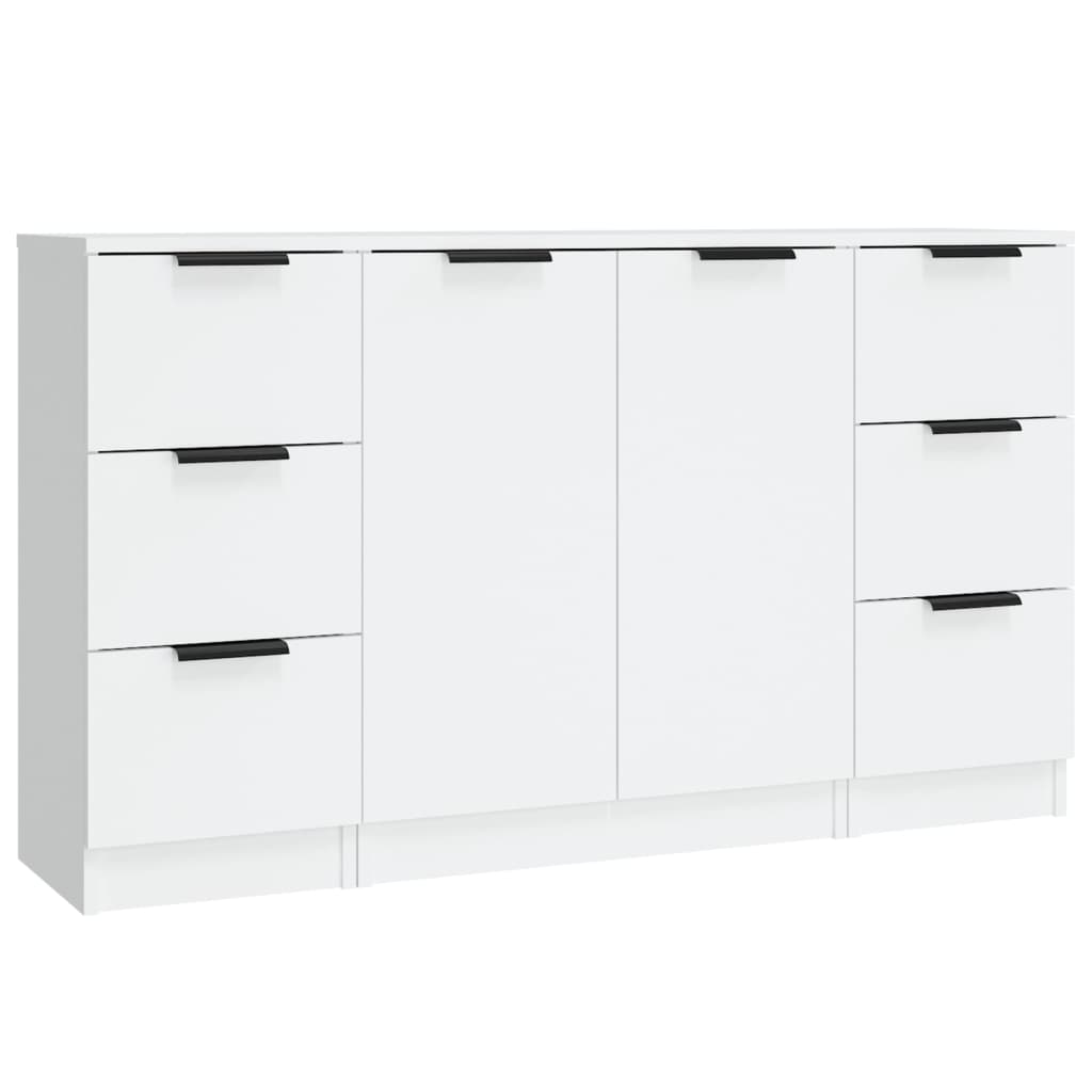8720287122968_a_en_hd_1 vidaXL Sideboards 3 pcs White Engineered Wood - Image 2