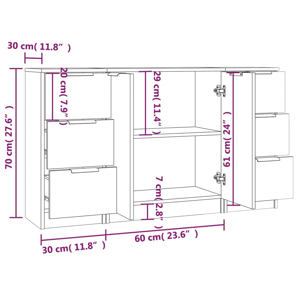 8720287122968_g_en_hd_10 vidaXL Sideboards 3 pcs White Engineered Wood - Image 13