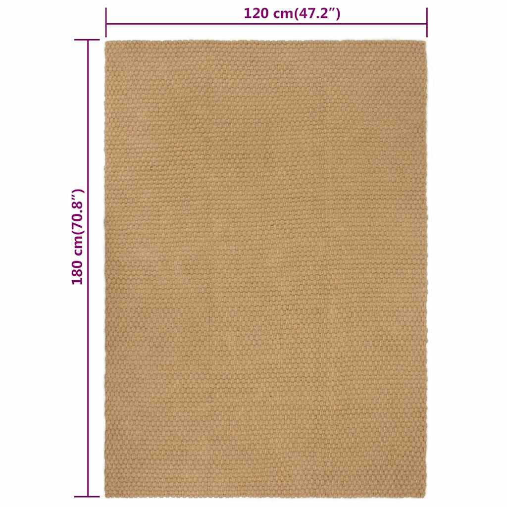 8720287124498_g_en_hd_5 vidaXL Rug Rectangular Natural 120x180 cm Jute - Image 6
