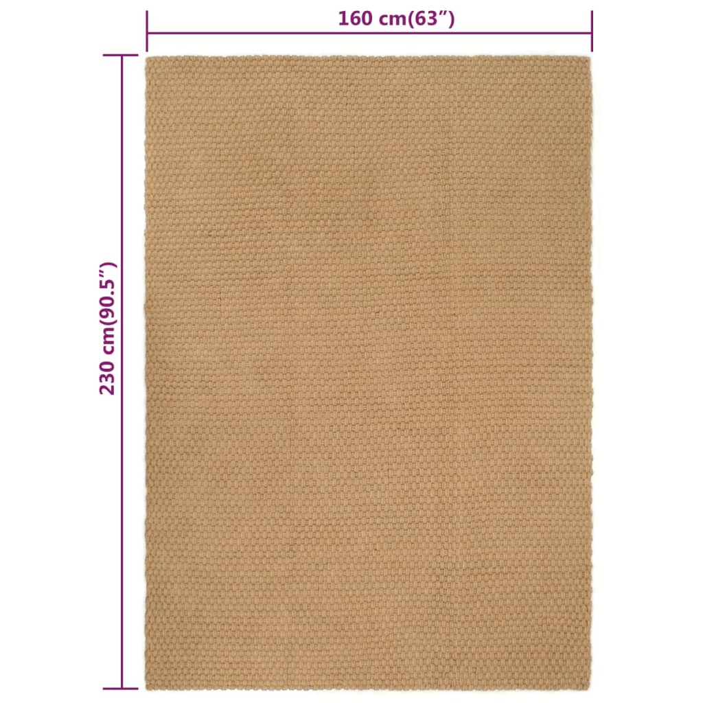 8720287124504_g_en_hd_5 vidaXL Rug Rectangular Natural 160x230 cm Jute - Image 6