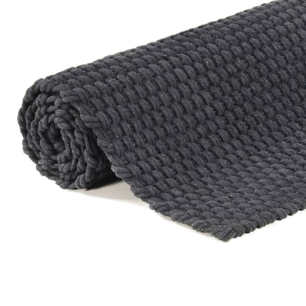 8720287124641_g_en_hd_3 vidaXL Rug Rectangular Anthracite 120x180 cm Cotton - Image 4