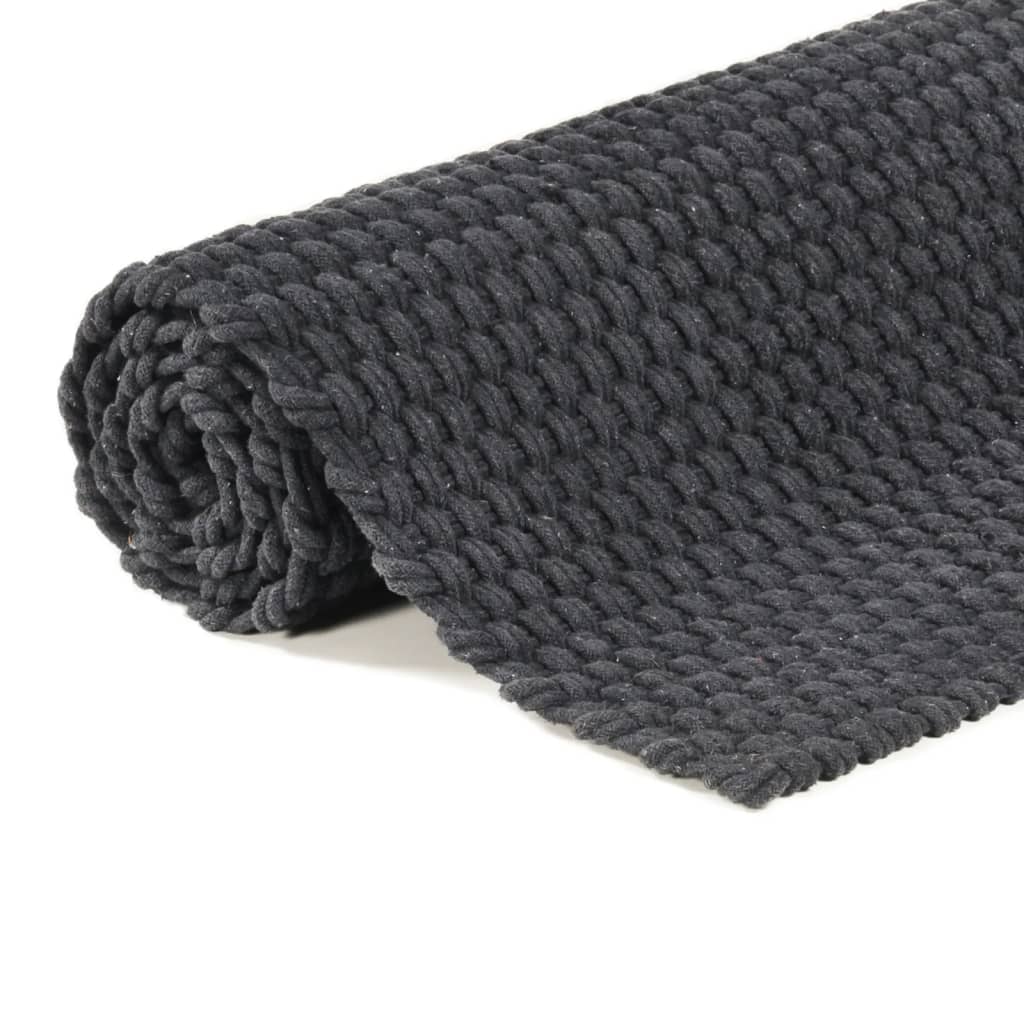 8720287124658_g_en_hd_3 vidaXL Rug Rectangular Anthracite 160x230 cm Cotton - Image 4