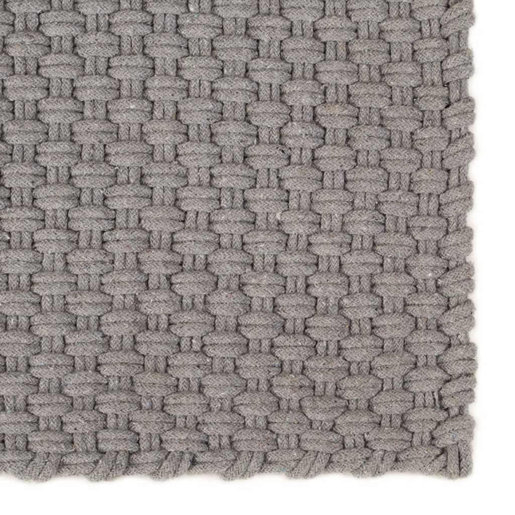 8720287124696_g_en_hd_1 vidaXL Rug Rectangular Grey 120x180 cm Cotton - Image 2