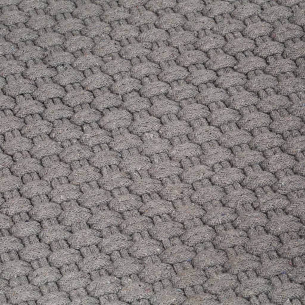 8720287124696_g_en_hd_4 vidaXL Rug Rectangular Grey 120x180 cm Cotton - Image 5