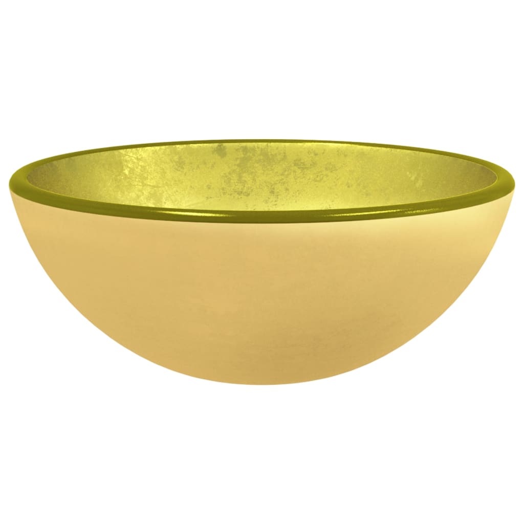 8720287125044_a_en_hd_1 vidaXL Basin Tempered Glass 30x12 cm Gold - Image 2