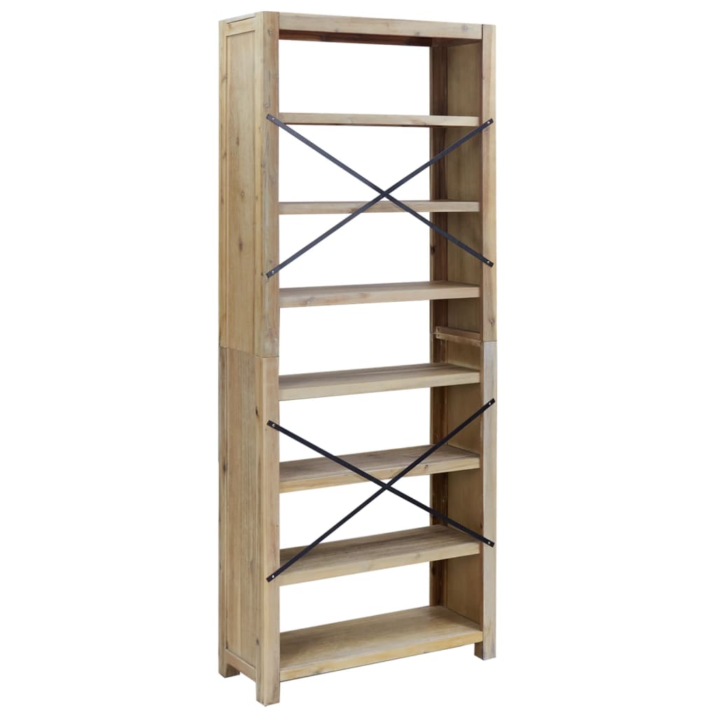 8720287125259_g_en_hd_3 vidaXL 7-Tier Bookcase 80x30x200 cm Solid Wood Acacia - Image 6