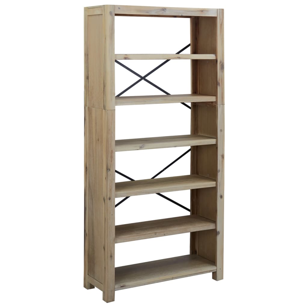 8720287125266_a_en_hd_1 vidaXL 6-Tier Bookcase 80x30x170 cm Solid Wood Acacia - Image 2