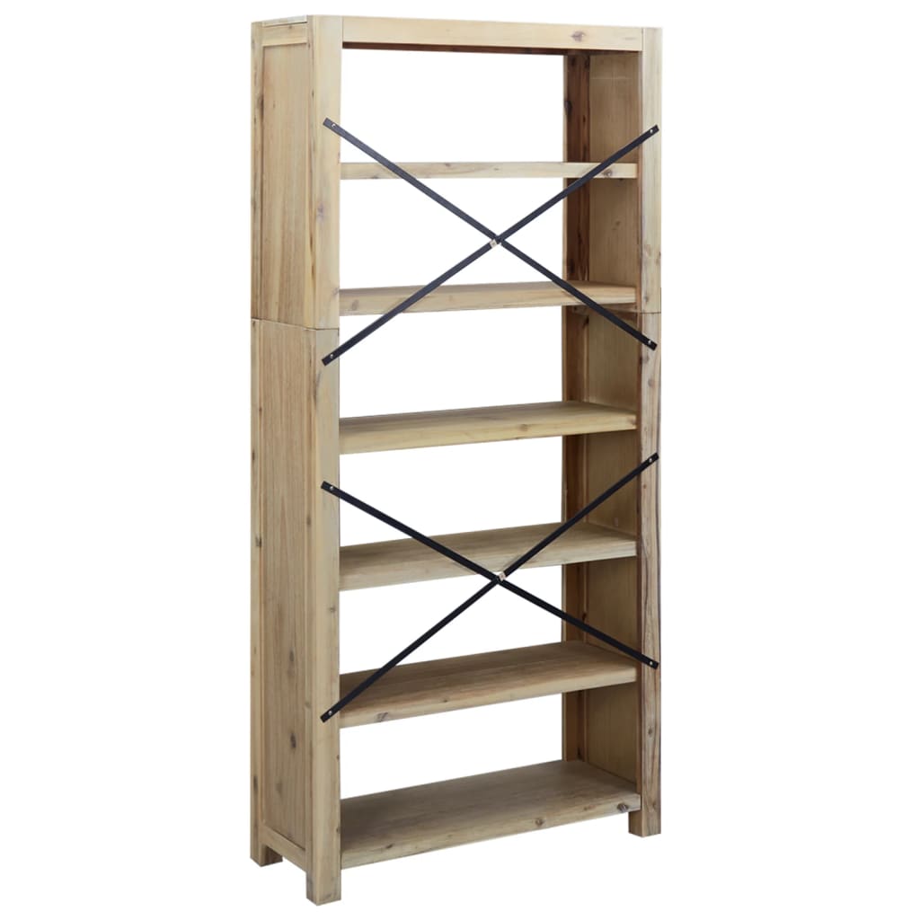 8720287125266_g_en_hd_3 vidaXL 6-Tier Bookcase 80x30x170 cm Solid Wood Acacia - Image 6