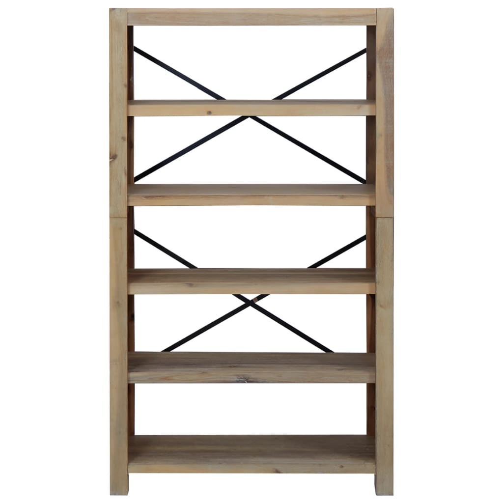 8720287125273_g_en_hd_1 vidaXL 5-Tier Bookcase 80x30x140 cm Solid Wood Acacia - Image 4
