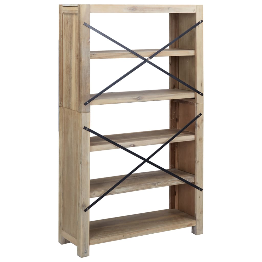 8720287125273_g_en_hd_3 vidaXL 5-Tier Bookcase 80x30x140 cm Solid Wood Acacia - Image 6