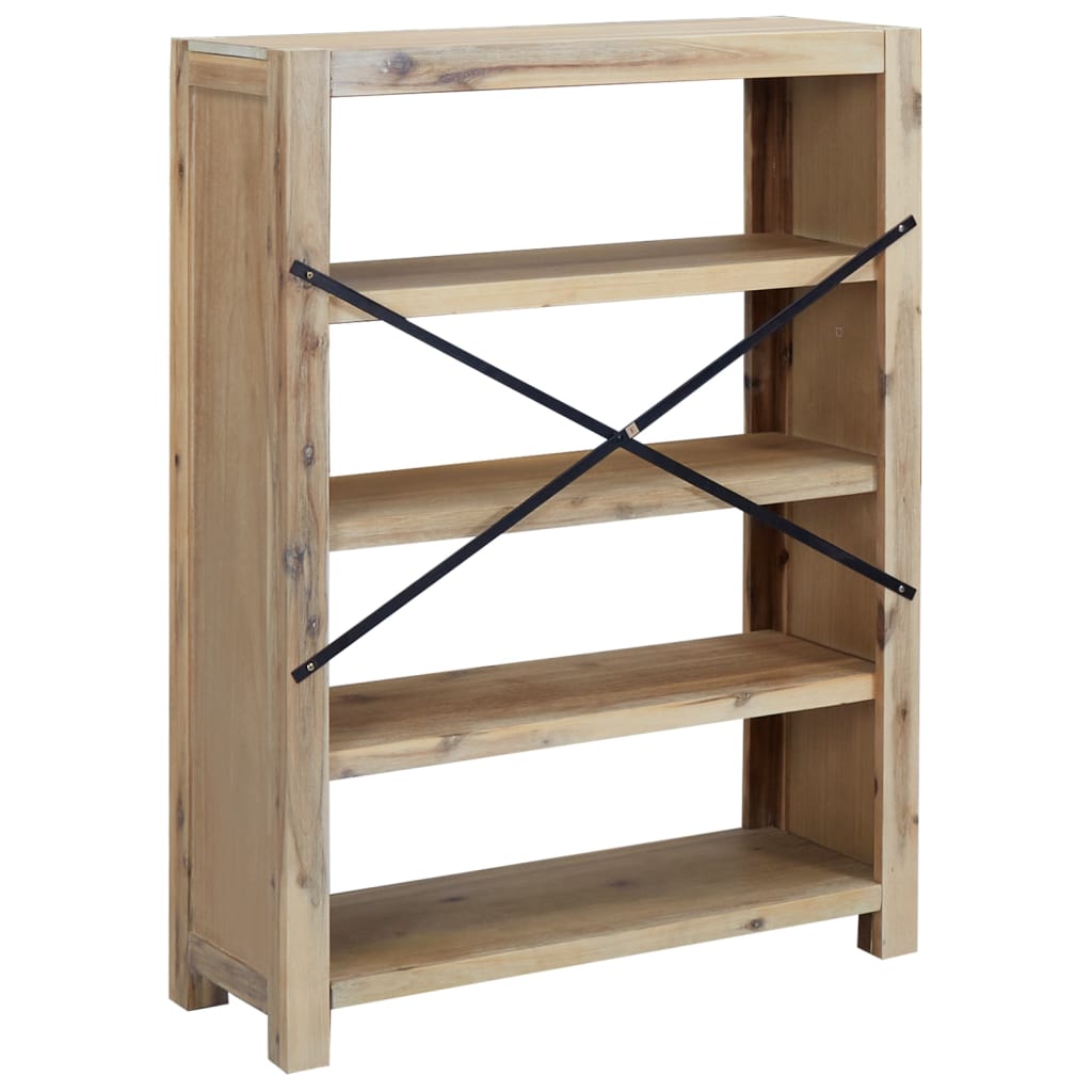 8720287125280_g_en_hd_3 vidaXL 4-Tier Bookcase 80x30x110 cm Solid Wood Acacia - Image 6