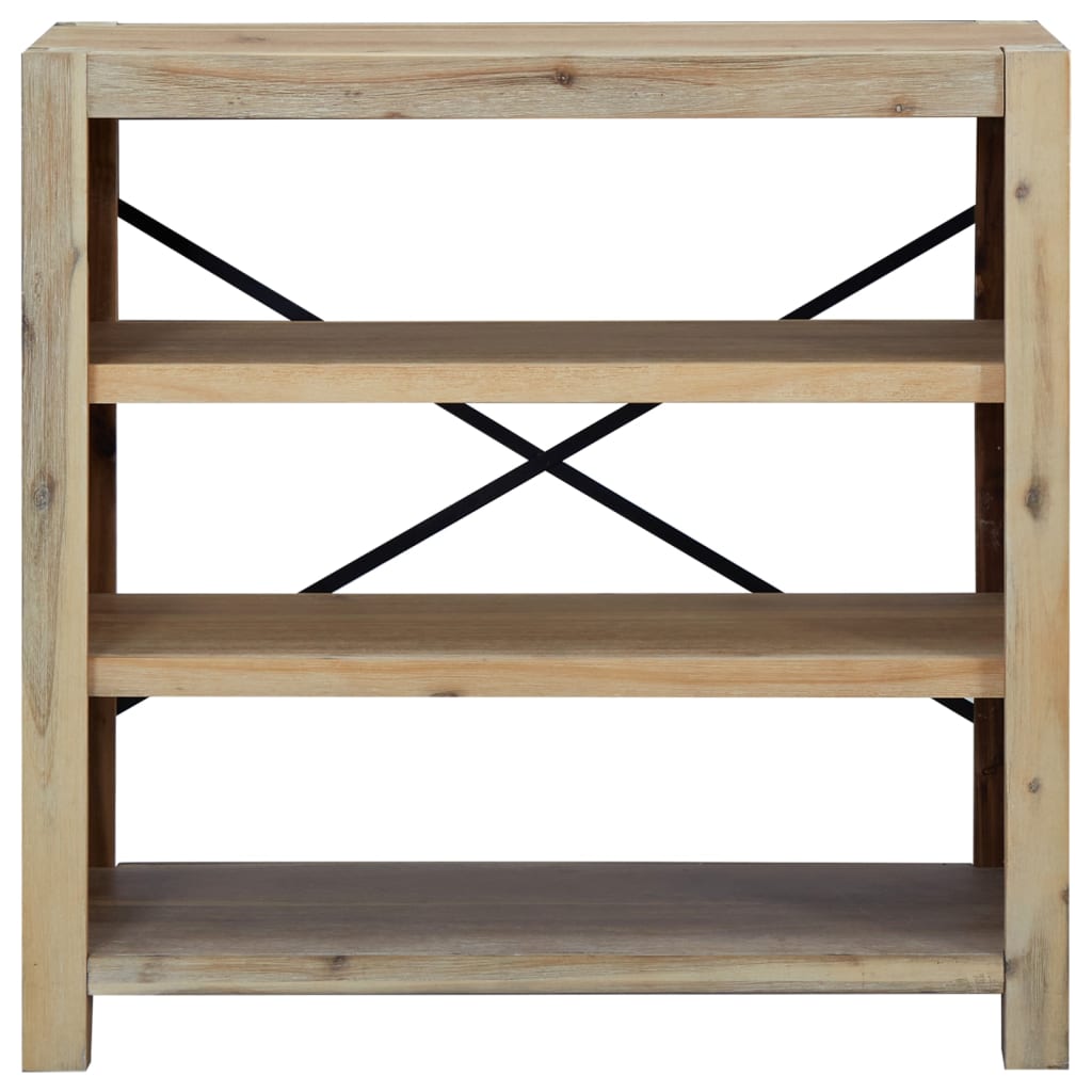 8720287125297_g_en_hd_1 vidaXL 3-Tier Bookcase 80x30x80 cm Solid Wood Acacia - Image 4