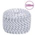 vidaXL Boat Rope White 10 mm 100 m Polypropylene