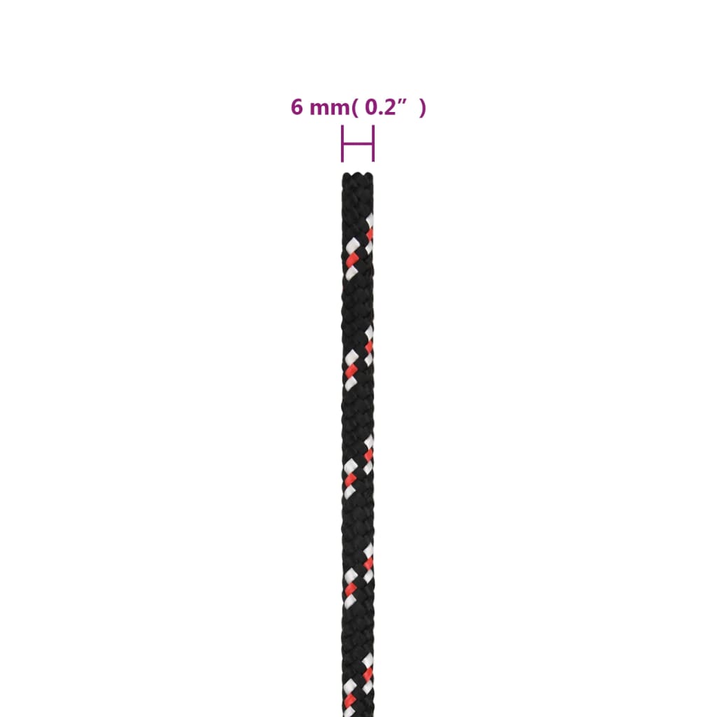 8720287126164_g_en_hd_5 vidaXL Boat Rope Black 6 mm 25 m Polypropylene - Image 6