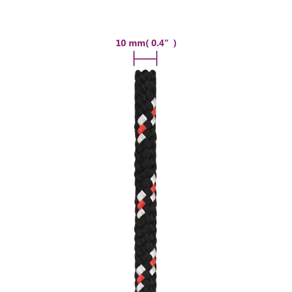 8720287126263_g_en_hd_5 vidaXL Boat Rope Black 10 mm 25 m Polypropylene - Image 6