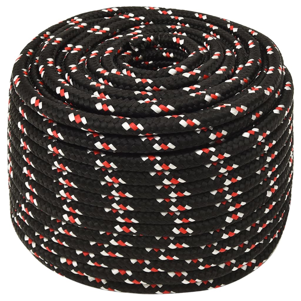 8720287126317_g_en_hd_1 vidaXL Boat Rope Black 12 mm 25 m Polypropylene - Image 2