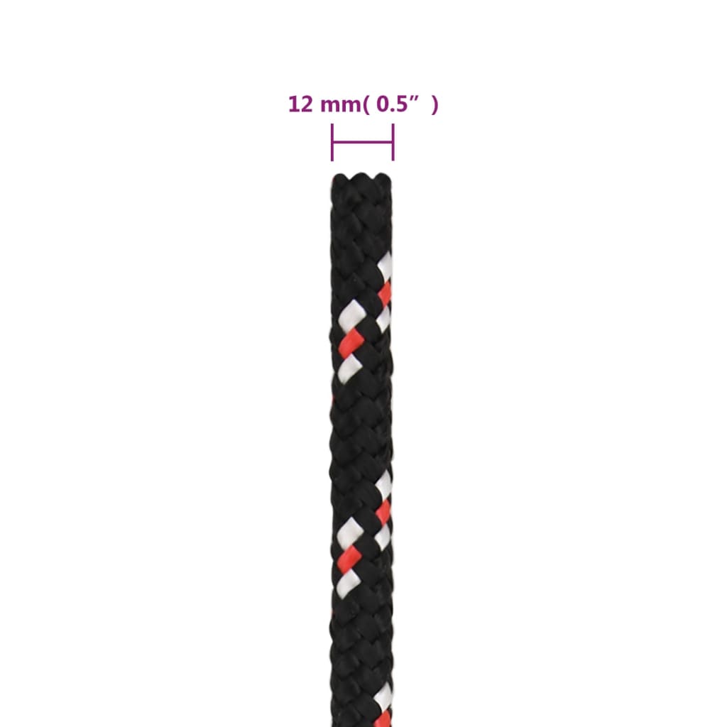 8720287126331_g_en_hd_5 vidaXL Boat Rope Black 12 mm 100 m Polypropylene - Image 6