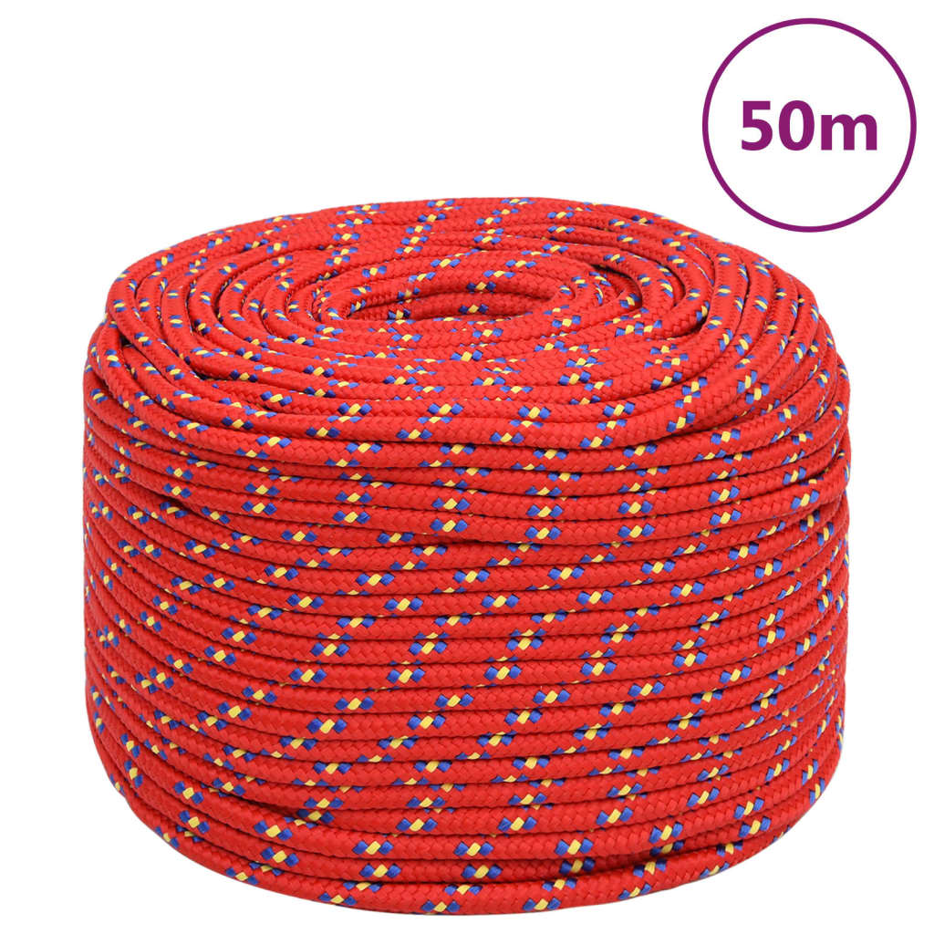 8720287126706_a_en_hd_1 vidaXL Boat Rope Red 6 mm 50 m Polypropylene - Image 1