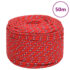 vidaXL Boat Rope Red 8 mm 50 m Polypropylene