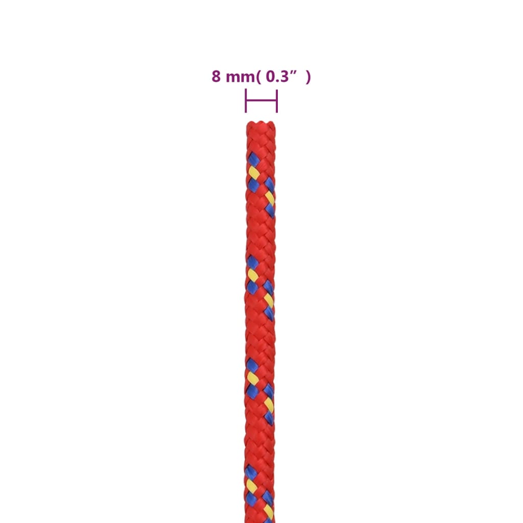 8720287126751_g_en_hd_5 vidaXL Boat Rope Red 8 mm 50 m Polypropylene - Image 6