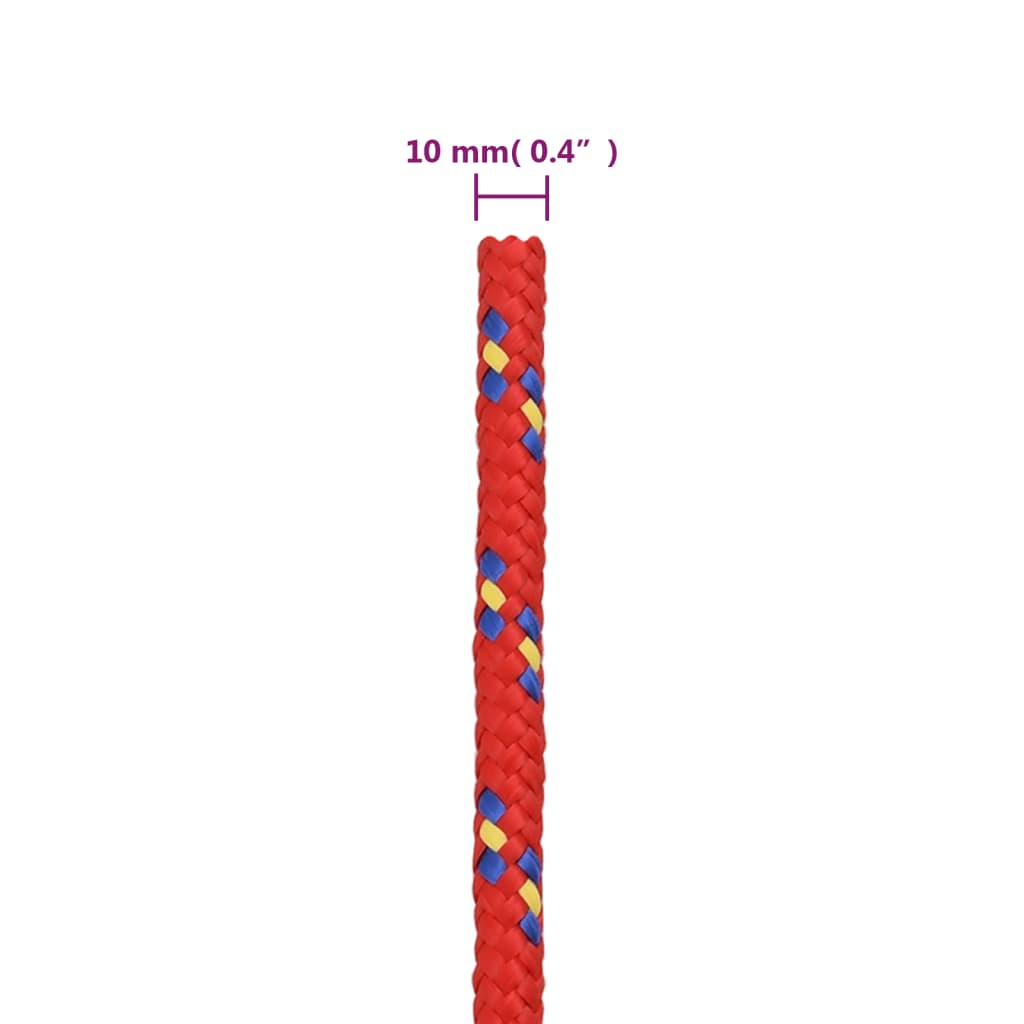 8720287126799_g_en_hd_5 vidaXL Boat Rope Red 10 mm 25 m Polypropylene - Image 6