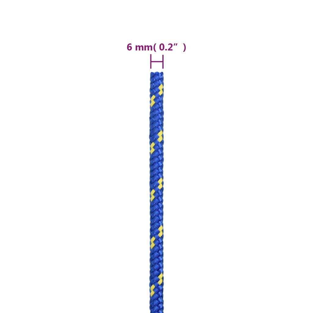 8720287127222_g_en_hd_5 vidaXL Boat Rope Blue 6 mm 25 m Polypropylene - Image 6