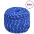 vidaXL Boat Rope Blue 6 mm 50 m Polypropylene