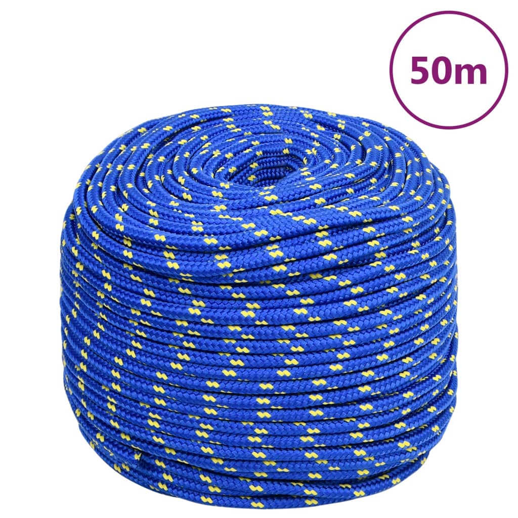 8720287127239_a_en_hd_1 vidaXL Boat Rope Blue 6 mm 50 m Polypropylene - Image 1
